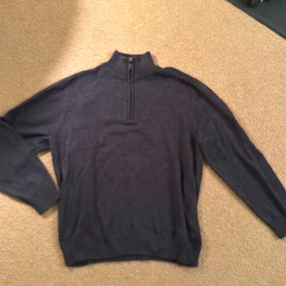 Hagar Mens Quarter Zip XL  Dark grey